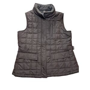Weather Tamer Layering Fall Winter Dark Brown Insulated Puffer Vest Sz M
